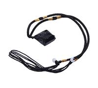 Colgante plano de turmalina negra con piedras crudas de Reiki y cristales energéticos