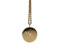 Colgante redondo de 24 mm y 1,5 mm de grosor con mapa de las Islas Salomón en plata de ley chapada en oro de 14 k. Dije de la Tierra. Delicada joyería de viaje. aventura. LKB_MAP_341