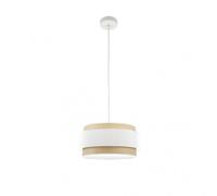 Fabrilamp Colgante Kandy regulable 1 luz E27 40 cm natural/blanco