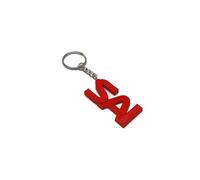 Colgante SAI Carlos F1, llavero piloto de Fórmula 1, llavero F1, gadget Fórmula 1 para llaves de coche, abreviatura del nombre del piloto de F1, multicolor, Keychain