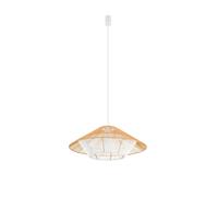 Colgante Salón E27 Redondo Ø60 CM Blanco Natural Papierseil Pendelleuchte Modern
