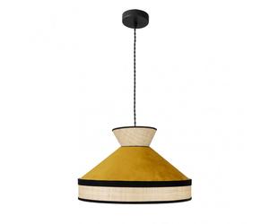 Colgante serie fabrizo acabado en natural/yema fabrilamp