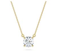 Colgante solitario Eternity, Diamantes creados en laboratorio (peso total de 1 quilate), Forma redonda, Oro amarillo de 18 quilates OS