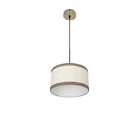 Colgante Soprano 1xe27 Cuero/beis Regx30x30 Cm