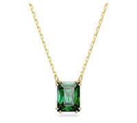 Colgante Stilla, Talla rectangular, Verde, Acabado en oro de 18 quilates OS