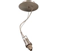 Colgante susp con cable de acero 1xg9 al.reg.xd.12cm niquel