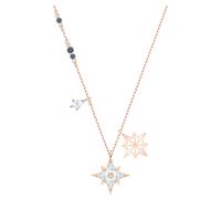 Colgante Symbolica, Estrella, Blanco, Baño tono oro rosa OS