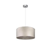 Colgante Tania 1xe27 Niquel/madera Gris Regx40x40 Cm