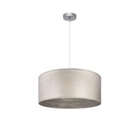 FABRILAMP Colgante Tania 1xe27 Niquel/madera Gris Regx50x50 Cm