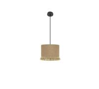Colgante textil color negro serie sibila 40cm