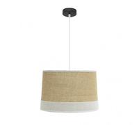 Colgante tietar 1xe27 saco/blanco regx40x40 cm