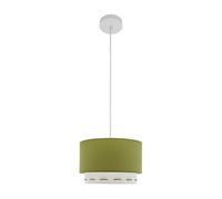 Colgante trazos 1xe27 verde 30d