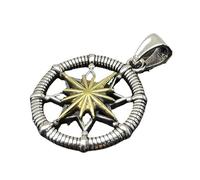 Colgante Tribal Indio de Plata de Ley S925 con Dios del Sol, Collar con Colgante de Plata de Ley con Dios del Sol para Hombres y Mujeres