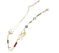 Colgante único para disfraz de falda china, accesorios de mamá kinn china, cadena borla, flor de perlas, colgante de cintura