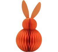 Colgante XXL Decorativo de Papel de Panal de Abeja de Papel de Seda, Color Naranja, magnético, 1 Unidad, 16 x 16 x 30 cm