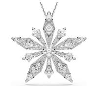 Colgante y broche Idyllia, Estrella, Blancos, Baño de rodio OS