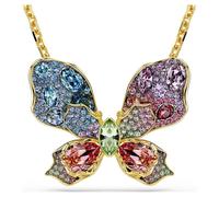 Colgante y broche Idyllia, Tallas mixtas, Pavé, Mariposa, Multicolor, Baño tono oro OS