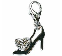Colgante Zapato Stiletto de strass con mosquetón.