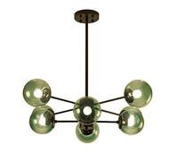 Colgantes, araña ADN mágico Frijoles moleculares lámparas Vidrio Mediados del Siglo lámpara Colgante Compatible con Sala Estar la Isla de Cocina Dormitorio Comedor, Base, 8 Luces