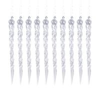Colgantes de Cristal Ornaments, Tree Decorations, Shimmering Icicle Accents, Icicles Drop Ornament Tree Hanging Pendant Drops Holiday Tree Decoration For Christmas - 13cm/36pcs