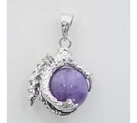Colgantes de garra de dragón Cystal de piedra natural para collar cuarzo rosa lapislázuli ópalo-amatista