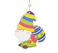 Colgantes de Madera de Pascua - Bunny Egg Wood Slices | Decoraciones de Pascua Felices para el hogar, decoración de Fiesta de Primavera, Colgante de Pared de Granja, de árbol de