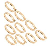 Colgantes de Marco Hueco, Colgantes de Bisel Abierto de Marco Abierto de Hueco 10 Piezas Redondo para Joyas de Bricolaje que Realizan Hallazgos de Creación de Suministros (KC oro)