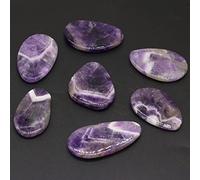 Colgantes de piedra natural Gota Amatistas Fabricación de joyas Diy Collar de mujer,B 30-40 mm