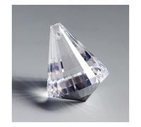 Colgantes de prismas de Cristal de araña 12 Piezas 30mm/1,18 Pulgadas Diamante Bola Cristal Colgante Prisma lámpara iluminación Piezas decoración Piezas de Repuesto para lámparas de iluminación de (C