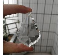 Colgantes de prismas de Cristal de araña 6 uds 63mm Cristal Transparente Hoja de Arce candelabro Colgante Prisma Piezas de lámpara Colgante Piezas de Repuesto para lámparas de iluminación de