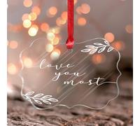 Colgantes de ventana de acrílico manchado con texto en inglés "Love You", para colgar en la ventana, regalos de San Valentín para marido, esposa, novio, novia, colgante de San Valentín, romántica