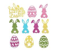 Colgantes - Decoración de Pascua Conejo y Huevos,Ornamento de Cumpleaños,Para Mesas De Postre Primavera Reuniones Familiares Celebraciones De Wedding Showers Eventos