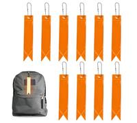Colgantes reflectores - Llavero reflectante portátil | 10 colgantes reflectantes para mochila, reflector impermeable para niños, altamente visible, bolsa de seguridad para caminar por la noche y