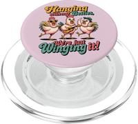 Colgar con mis Mejores Amigos Divertidos Noche Pollo PopSockets PopGrip para MagSafe