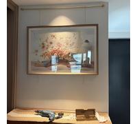 Colgar Cuadros Cable de Latón para Colgar Cuadros con Riel de Instalación Fácil, Cuerda Ajustable para Colgar Arte para Marcos, Kit de Riel de Exhibición(20.0m/787.4in/65.6ft Rod)