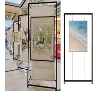 Colgar Cuadros Estantería Independiente, Panel Móvil Para Exposiciones De Arte, Tableros De Exhibición De Marketing, Colgadores Fotos, Para Galerías De Arte Y Ferias(3pcs,100x220cm/39.4x86.6in)