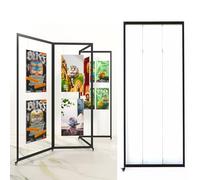 Colgar Cuadros Estantería Metálica Independiente, Expositor Móvil De Aluminio, Panel Para Exposiciones De Arte, Soporte Para Carteles, Para Galerías De Arte Y Ferias(8pcs,120x250cm/47.2x98.4in)