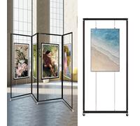 Colgar Cuadros Expositor, Caballete Independiente, Tablero De Anuncios, Soporte Portátil Estudio, Ajustable Caballetes Para Pintar, Boda, Presentaciones(1pcs,120x250cm/47.2x98.4in)