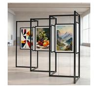 colgar cuadros hardware Soporte de aluminio para exhibición de arte, soporta hasta 60 kg, incluye kit para colgar cuadros, ángulos fijos de 45° a 360°(100x250cm/39.4x98.4in)