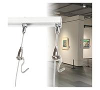 Colgar cuadros pesados Sistema De Colgado Para Galerías De Arte, Kit De Colgador De Riel Ajustable Para Cuadros, Alambre Para Colgar Marcos De Fotos(190 cm/6.2 ft track,100 cm/3.3 in cable)