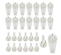 Colgar Cuadros Sin Agujeros pared 80 Piezas Rastro Gancho de Pared Duro,Color Blanco Clavos Pared Sin Taladro,Cuelga Cuadros sin Clavos,Cuadro Ganchos de Imagen Colgador Cuadros para Colgar Cuadros