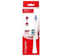 Colgate 360 Advanced Whitening Sonic - Cabezales de repuesto para cepillo de dientes con batería, suave, 2 unidades