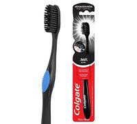 Colgate 360 Cepillo de dientes mediano con cerdas infundidas de carbón