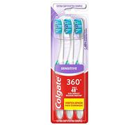 COLGATE - Cepillo de dientes 360 Deep Clean extra flexible - elimina las bacterias de los dientes, la lengua, el interior de las mejillas y las encías - las hebras interdentales limpian entre los