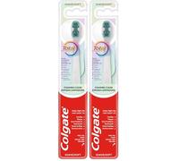 COLGATE - Cepillo de Dientes Colgate Total Espuma Limpiadora, Ayuda a Combatir Problemas de Salud Bucal, Mayor Profundidad a lo Largo de la Línea de las Encías y Entre los Dientes (Paquete de 2)