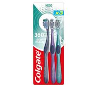 Colgate Cepillo de Dientes Manual 360 Deep Clean 3 uds