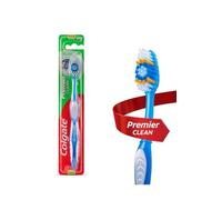 Colgate premier clean - Juego de 4 cepillos de dientes, dureza media, 12 g