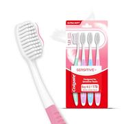 Colgate Cepillo de dientes sensible, paquete de 4, cerdas ultra suaves que cuidan los dientes y encías sensibles, India