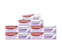 COLGATE Colgate Sensitive Instant Relief Pasta de dientes multiprotección 75 ml Paquete de 5, bloquea el dolor al instante, previene la sensibilidad, elimina suavemente las manchas (5 x 75 ml)