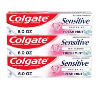 Colgate Colgate Sensitive Whitening Pasta de dientes de máxima resistencia, menta fresca, menta fresca, 6 onzas (paquete de 3)